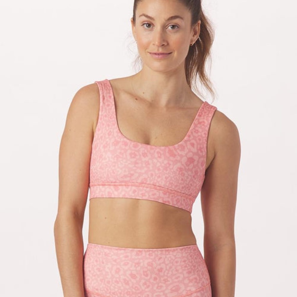 Glyder Splendid Bra Sherbert Leopard NWT